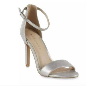 Metaphor Talula Silver Stiletto Sandal High Heel